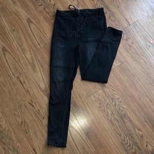 Black high rise jeggings